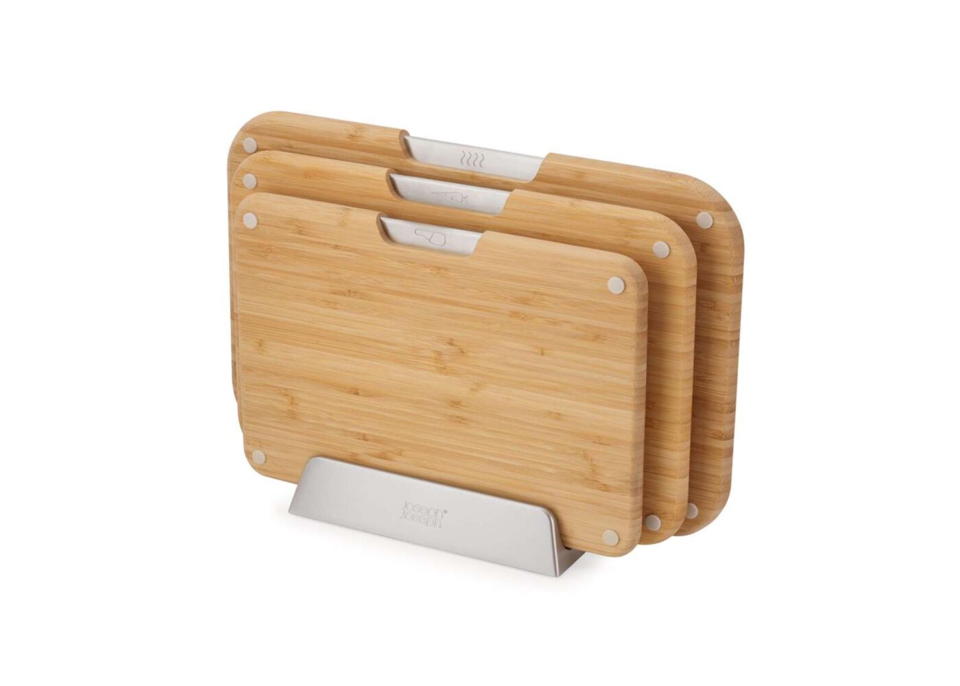Joseph Joseph - Nest Boards skärbräda med hållare bambu 3-delars