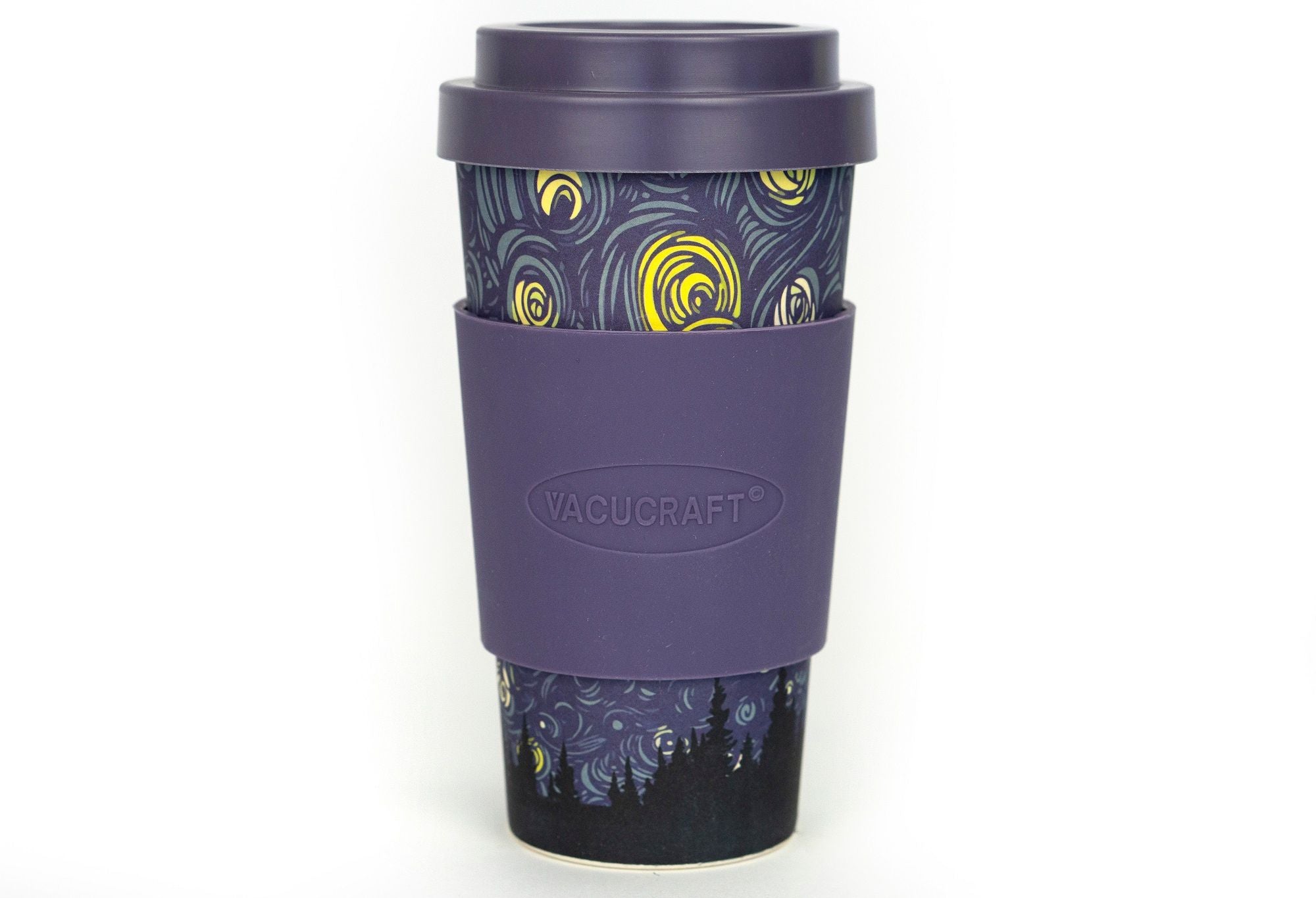 Vacucraft Bambu Kaffe & Te Kopp – 590 ml, Lila