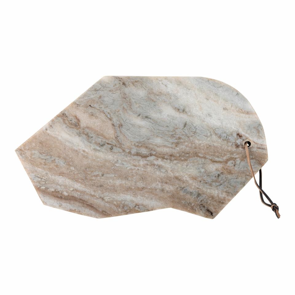 Bloomingville, Ziggy Skärbräda 40 cm Naturlig Marmor