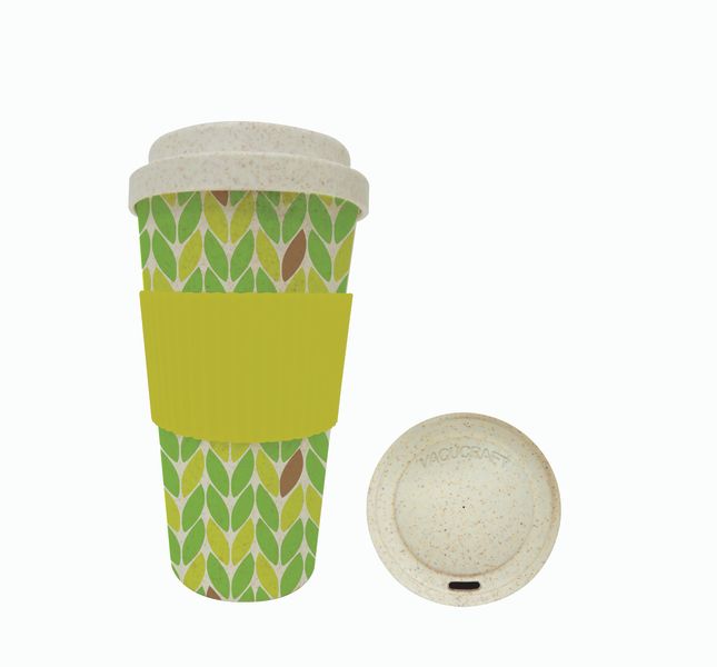 Vacucraft Bambu Kaffe & Te Kopp – 590 ml, Grön