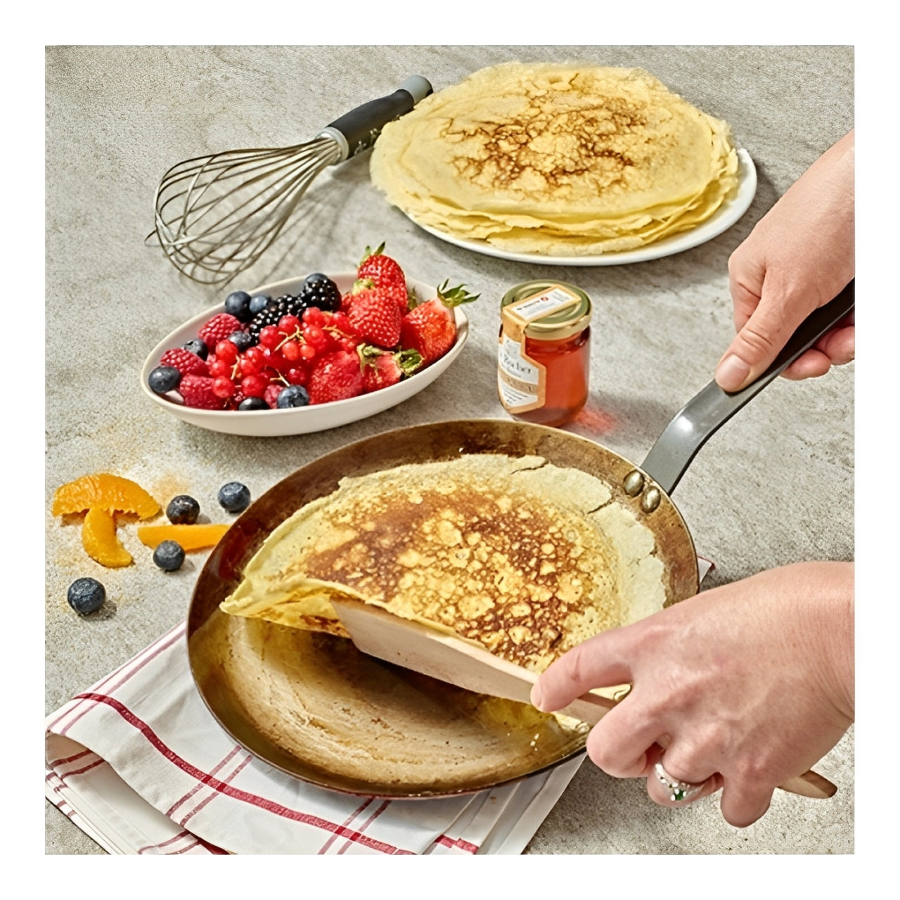 de Buyer - Crêpespanna Ø18 cm Kolstål