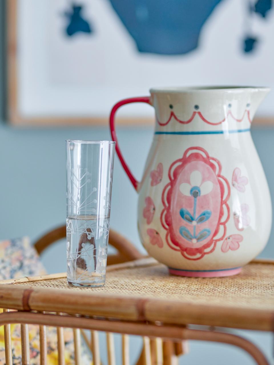 Bloomingville, Aki Dricksglas Ø5,5 Frostigt Mönster 290 ml