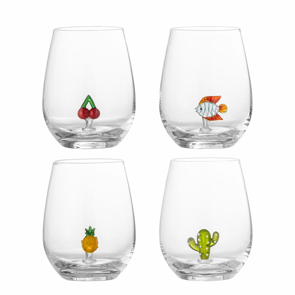 Bloomingville, Misa Dricksglas Ø9 Olika Figurer 560 ml