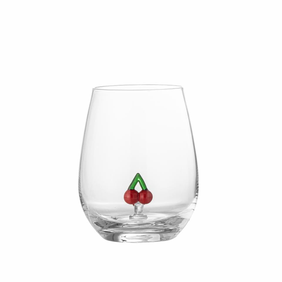 Bloomingville, Misa Dricksglas Ø9 Körsbär Figur 560 ml