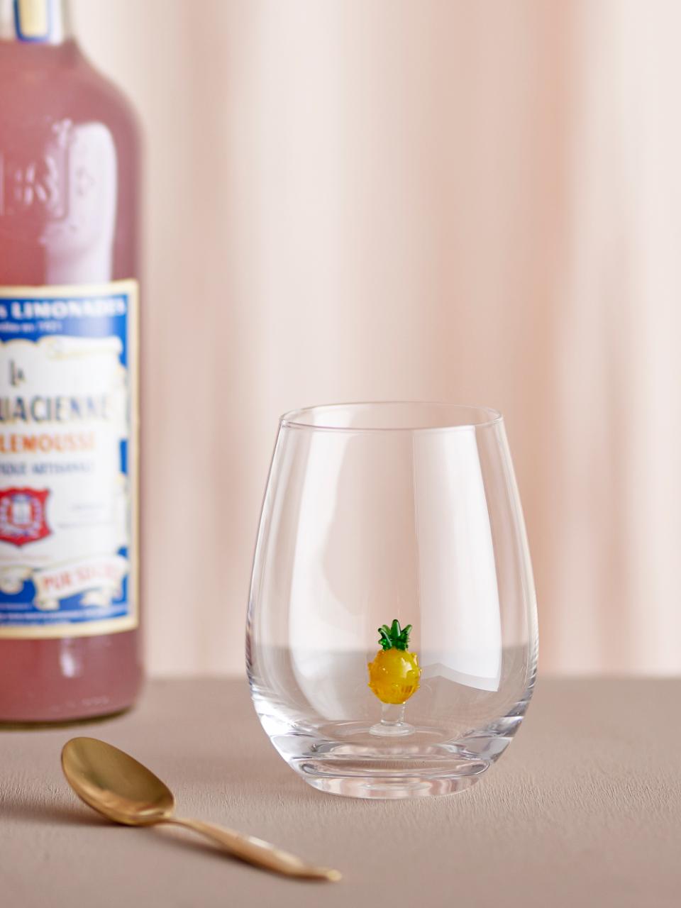 Bloomingville, Misa Dricksglas Ø9 Ananas Figur 560 ml