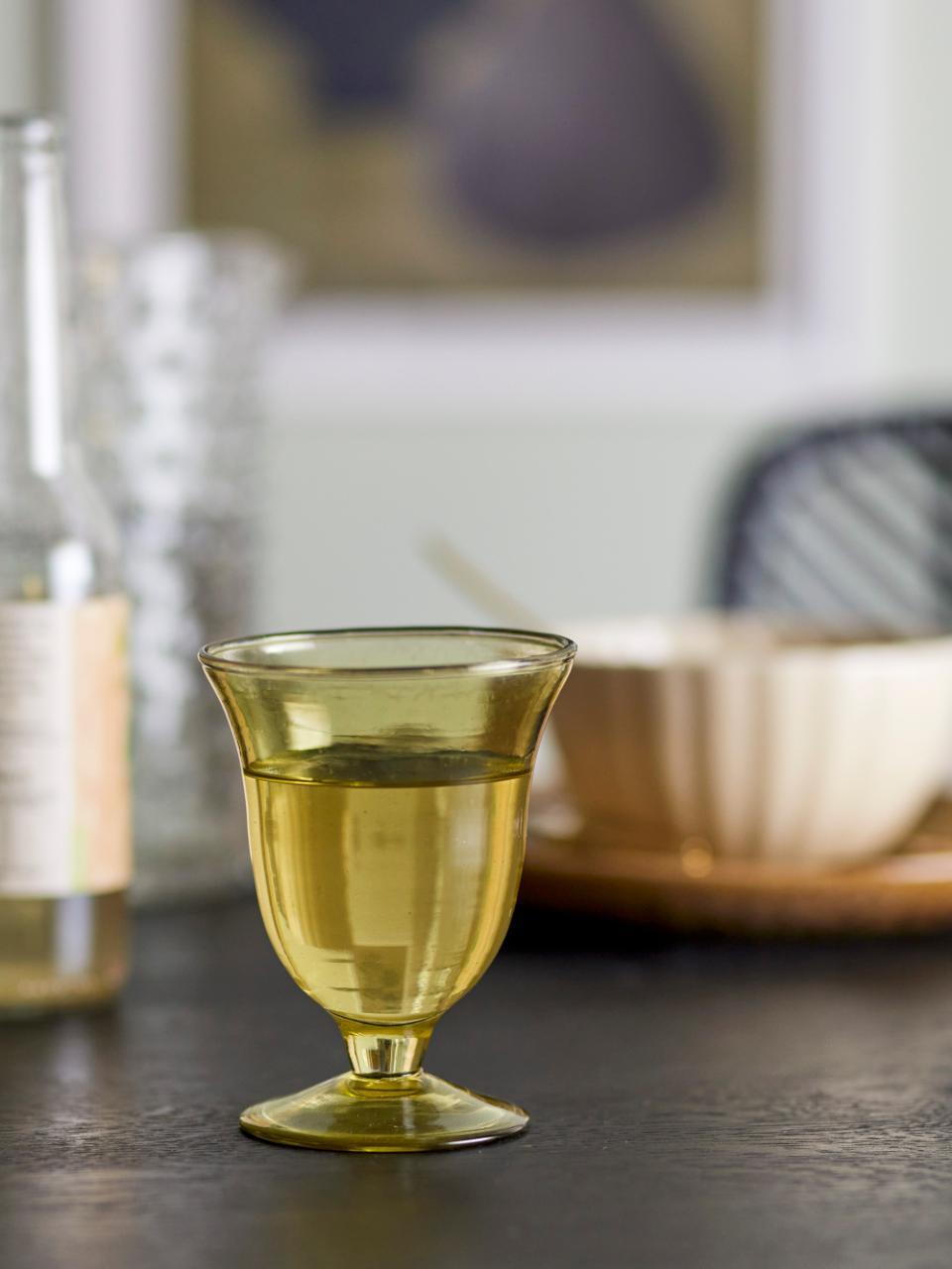 Bloomingville, Florentine Vinglas Ø8 Grönfärgat 140 ml