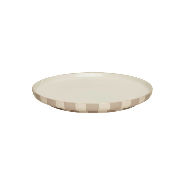 OYOY, Tallrik Beige Randig Ø26,5