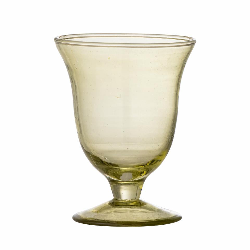 Bloomingville, Florentine Vinglas Ø8 Grönfärgat 140 ml