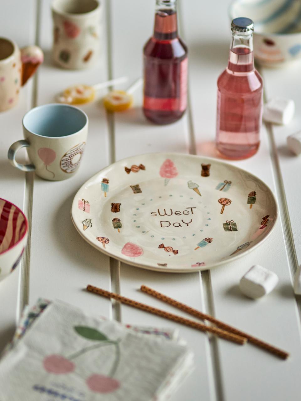 Bloomingville MINI, Sweets Barntallrik Ø24 Stengods