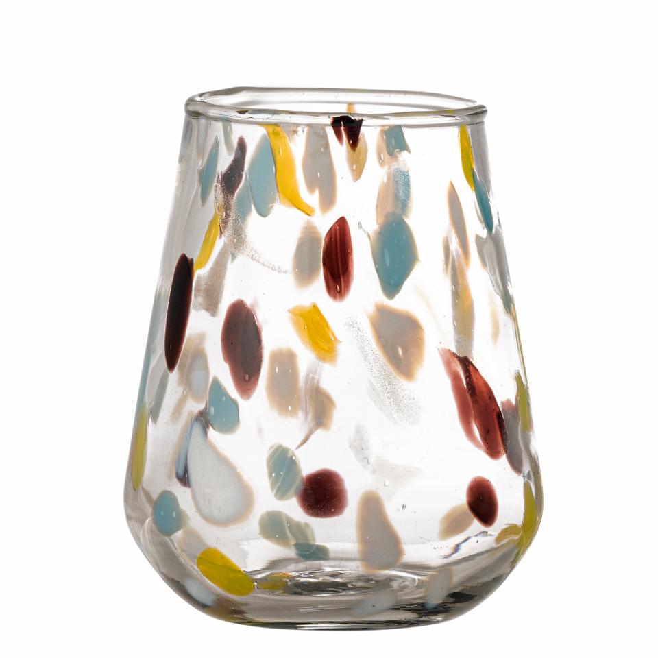Bloomingville, Kenji Dricksglas Ø9 Prickigt Mönster 380 ml