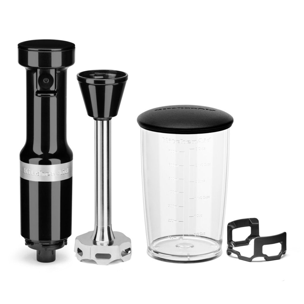 KitchenAid - Stavmixer Svart med Mixskål & Grytskydd