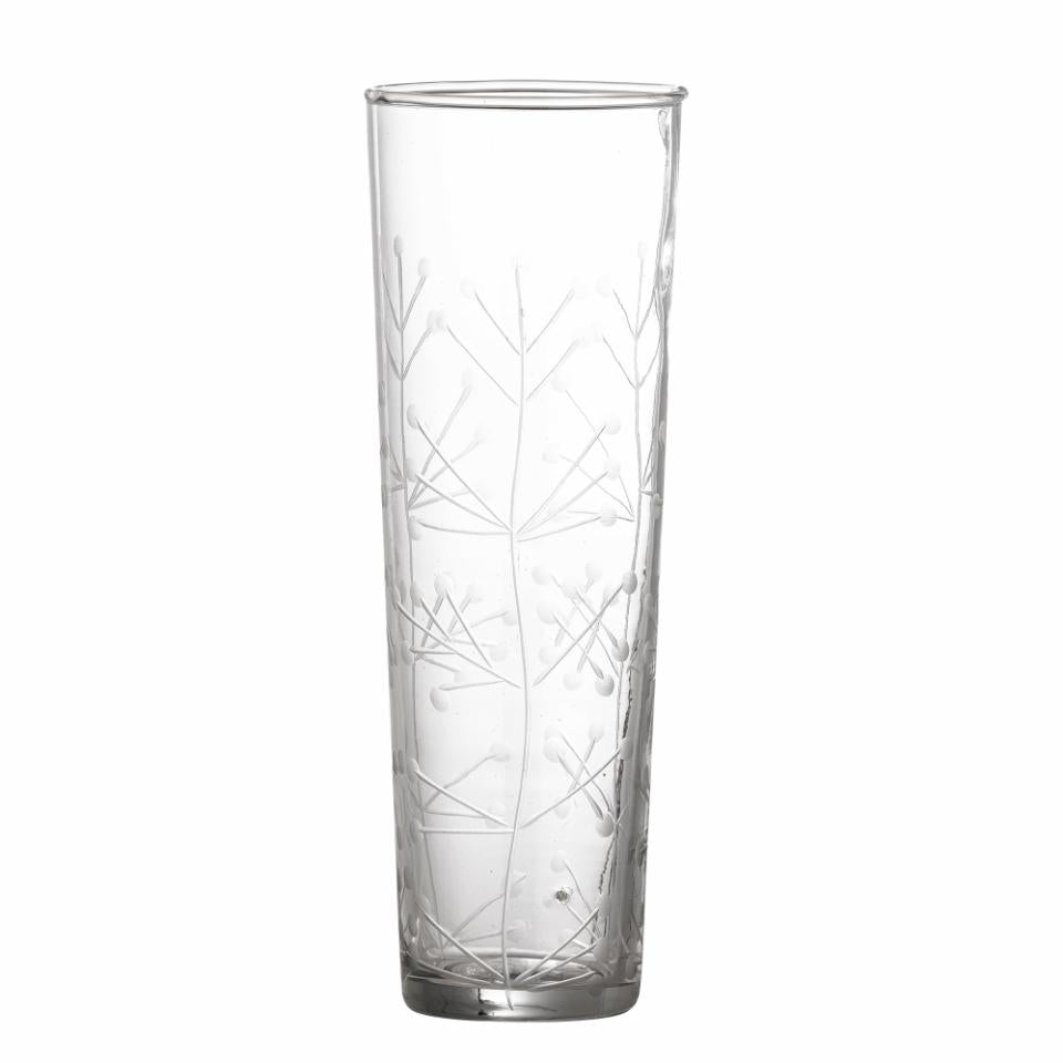 Bloomingville, Aki Dricksglas Ø5,5 Frostigt Mönster 290 ml