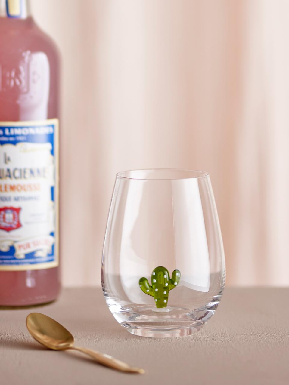 Bloomingville, Misa Dricksglas Ø9 Kaktus Figur 560 ml