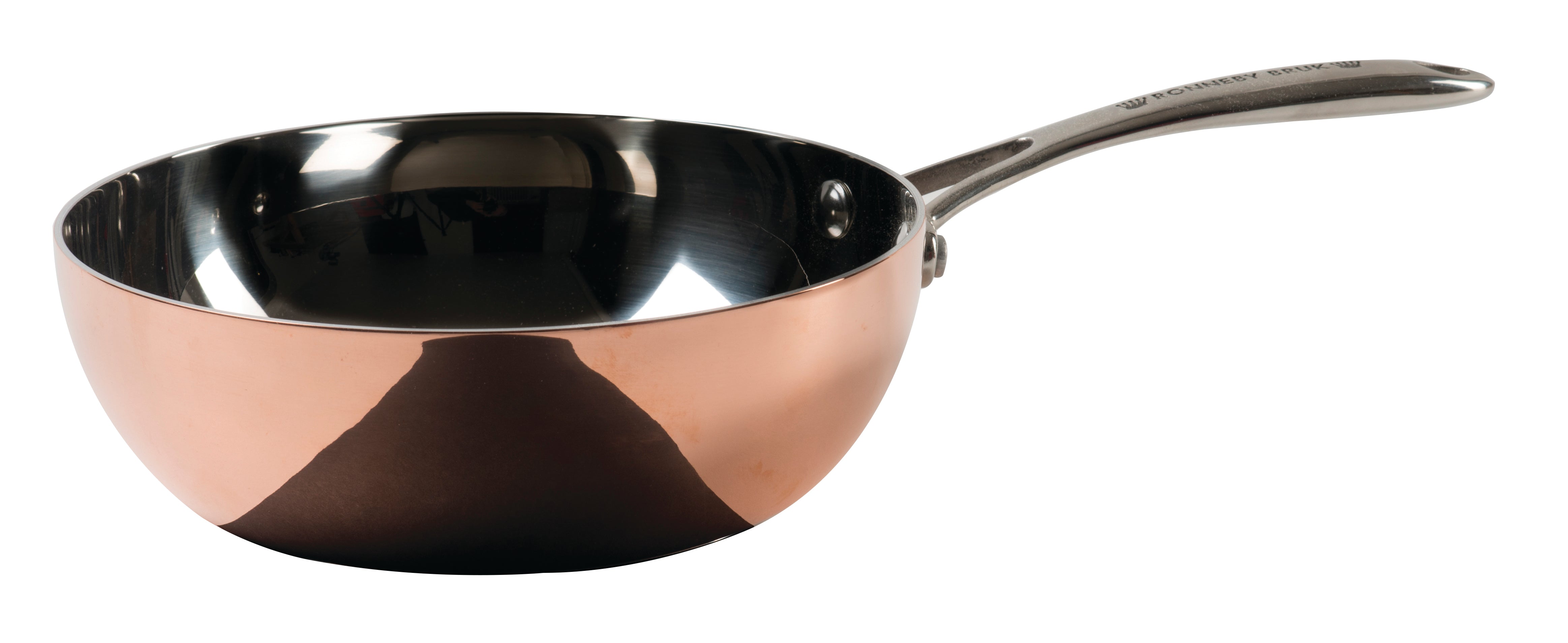Ronneby Bruk – Sauteusepanna Koppar Ø20 cm, 3-Ply Konstruktion