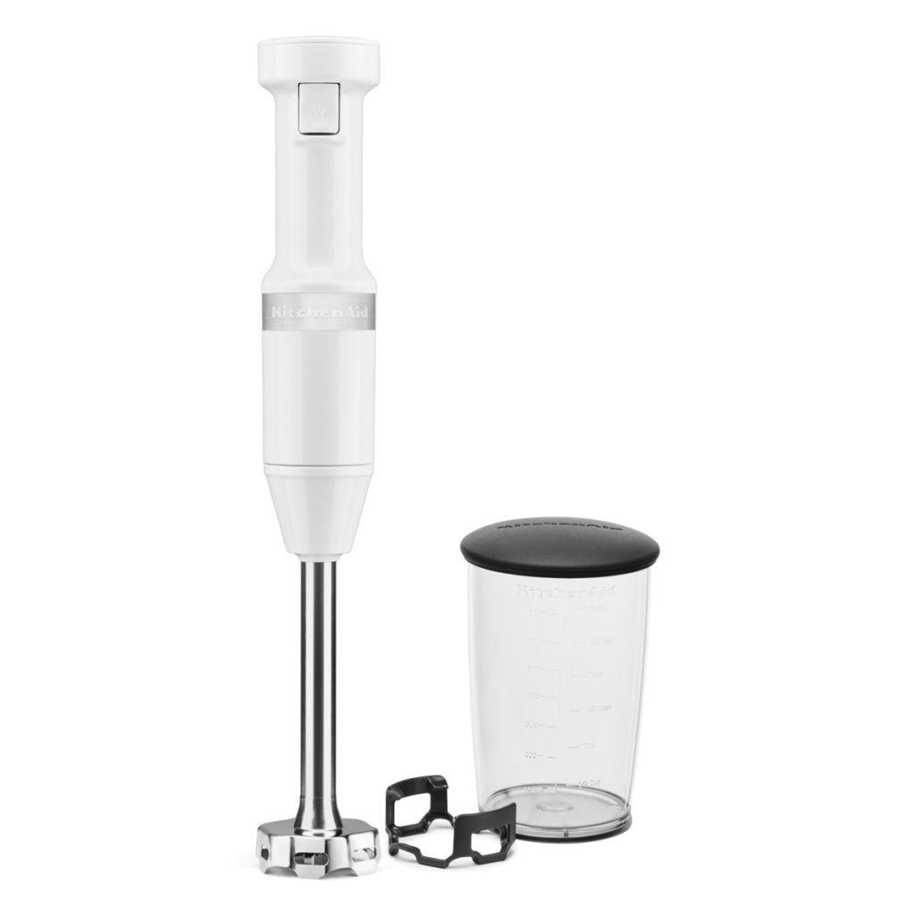 KitchenAid - Stavmixer Vit med Mixskål & Grytskydd