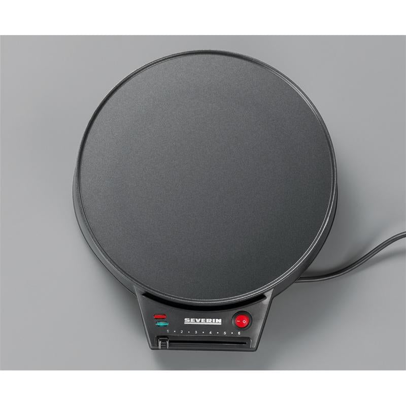 Severin Pannkaksjärn CM 2198 – 30 cm, 1000 W, Svart
