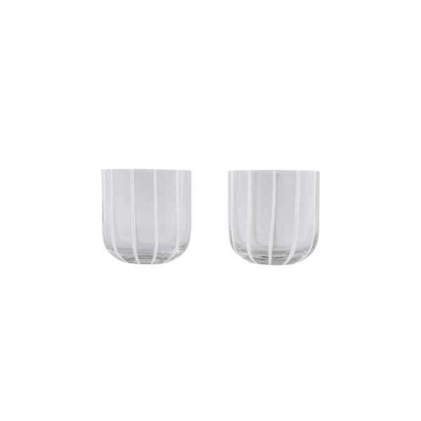 OYOY, Dricksglas Klar Randigt 2-Pack