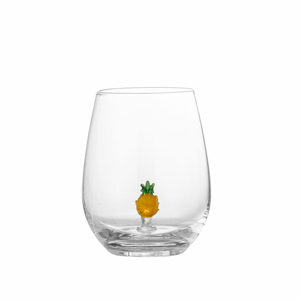 Bloomingville, Misa Dricksglas Ø9 Ananas Figur 560 ml
