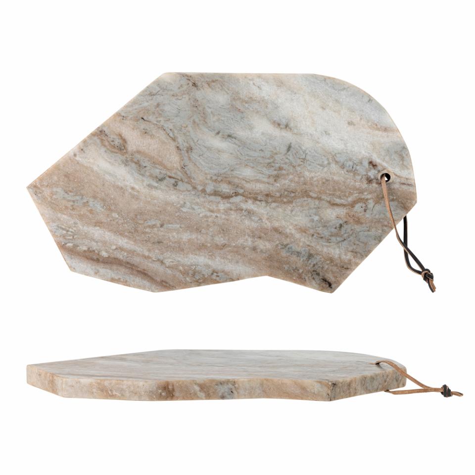 Bloomingville, Ziggy Skärbräda 40 cm Naturlig Marmor