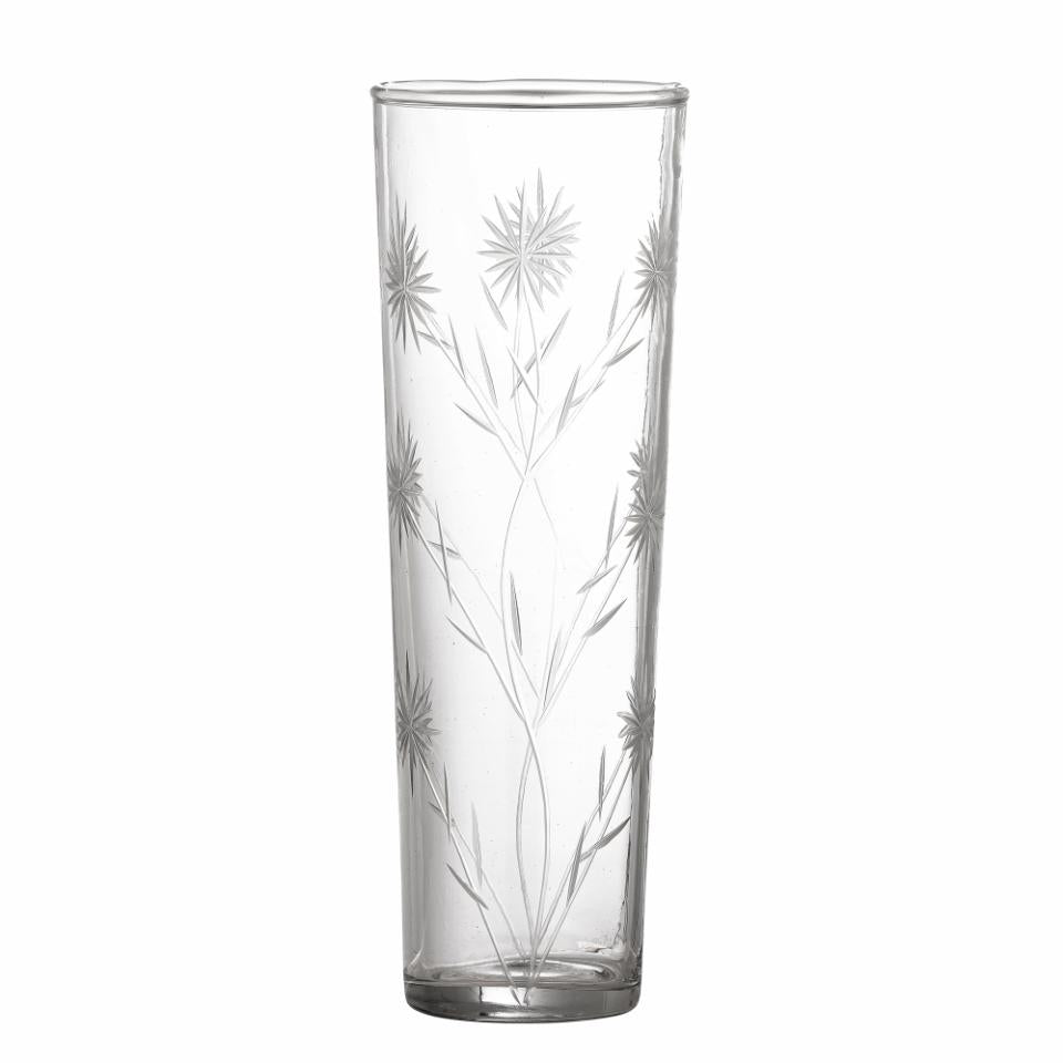 Bloomingville, Aki Dricksglas Ø5,5 Frostigt Mönster 290 ml