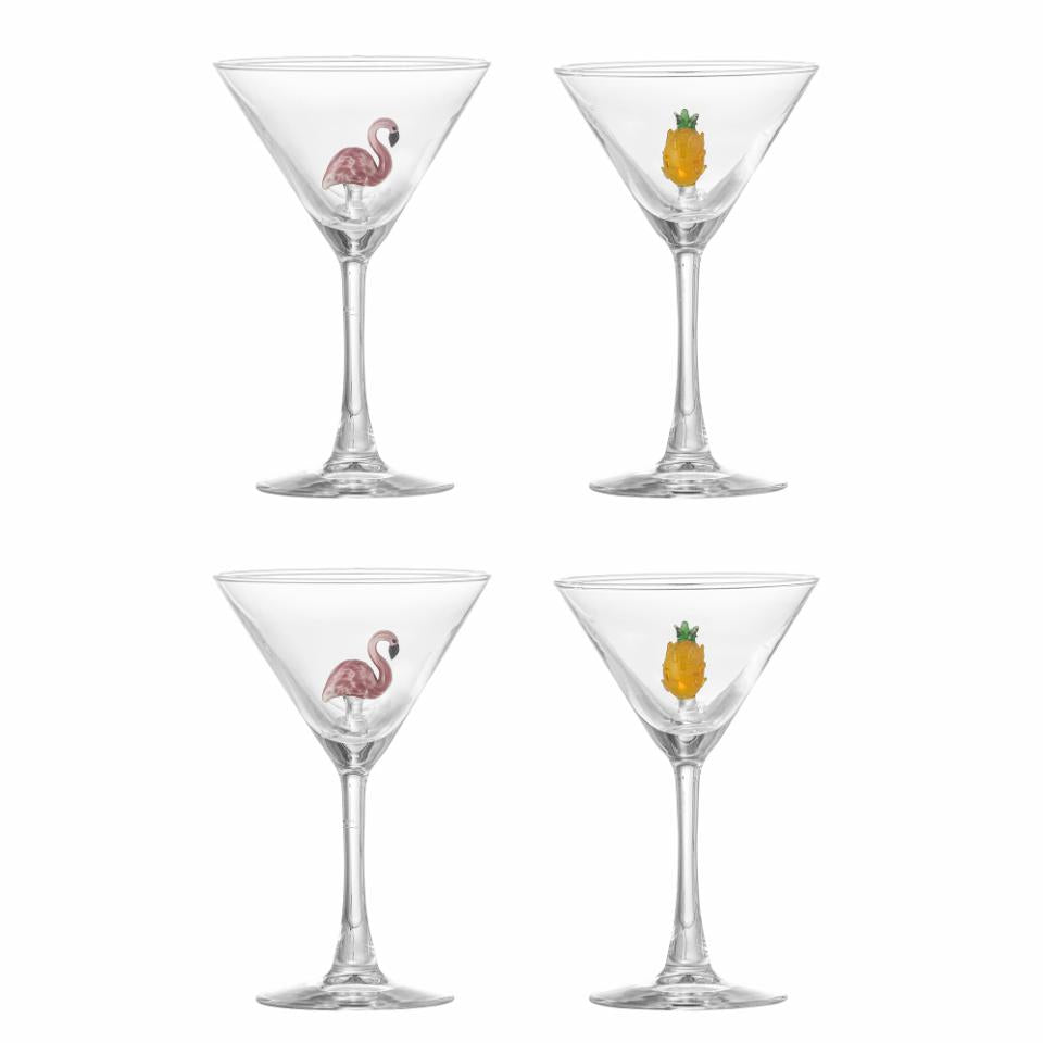 Bloomingville, Misa Cocktailglas Ø9 Munblåsta & Handgjorda 4-Pack 170 ml