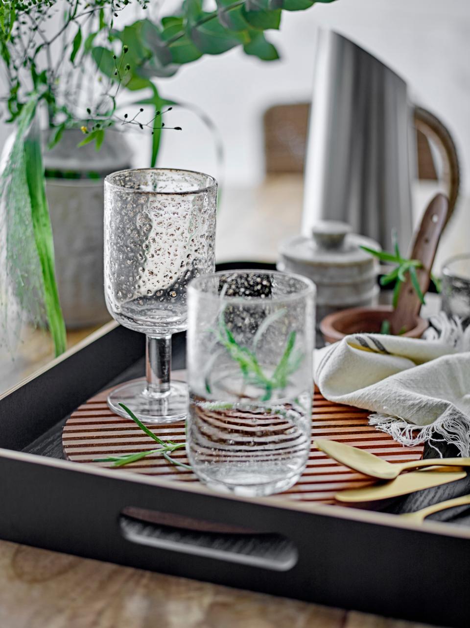 Bloomingville, Bubbles Vinglas Ø8 Skimrande Effekt 380 ml