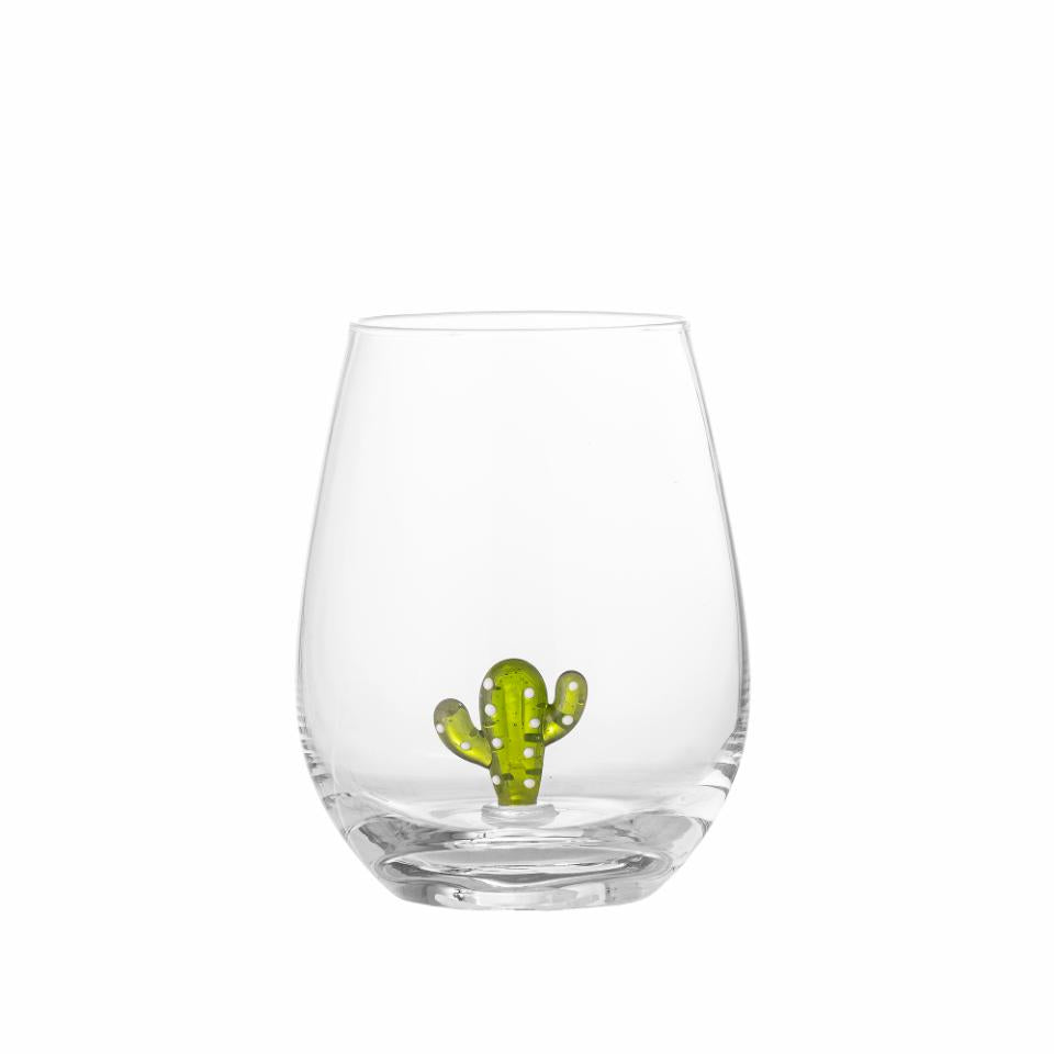 Bloomingville, Misa Dricksglas Ø9 Kaktus Figur 560 ml