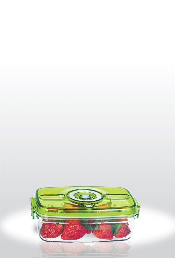 Vacucraft Liten Rektangulär Vakuumbehållare + Pump – 1L